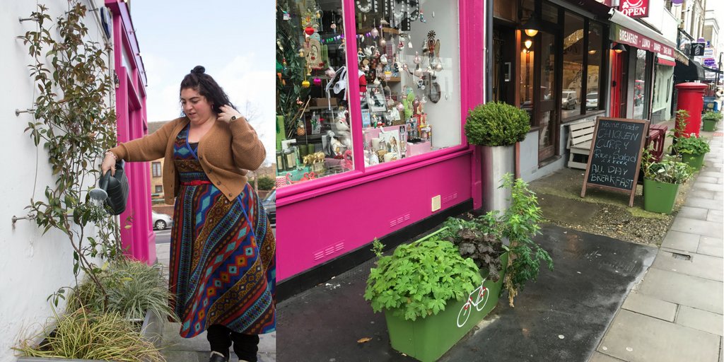 CleanAirArchway's tweet photo. It's #NationalGardeningWeek! Did you know that some plants can help remove pollutants from the air? Archway ZEN have added green infrastructure in the form of cycle planters and a #greenwall on Junction Road. #cleanair #urbanair @LadyVdesignsldn @mapgiftshop https://t.co/ilJSo117pf