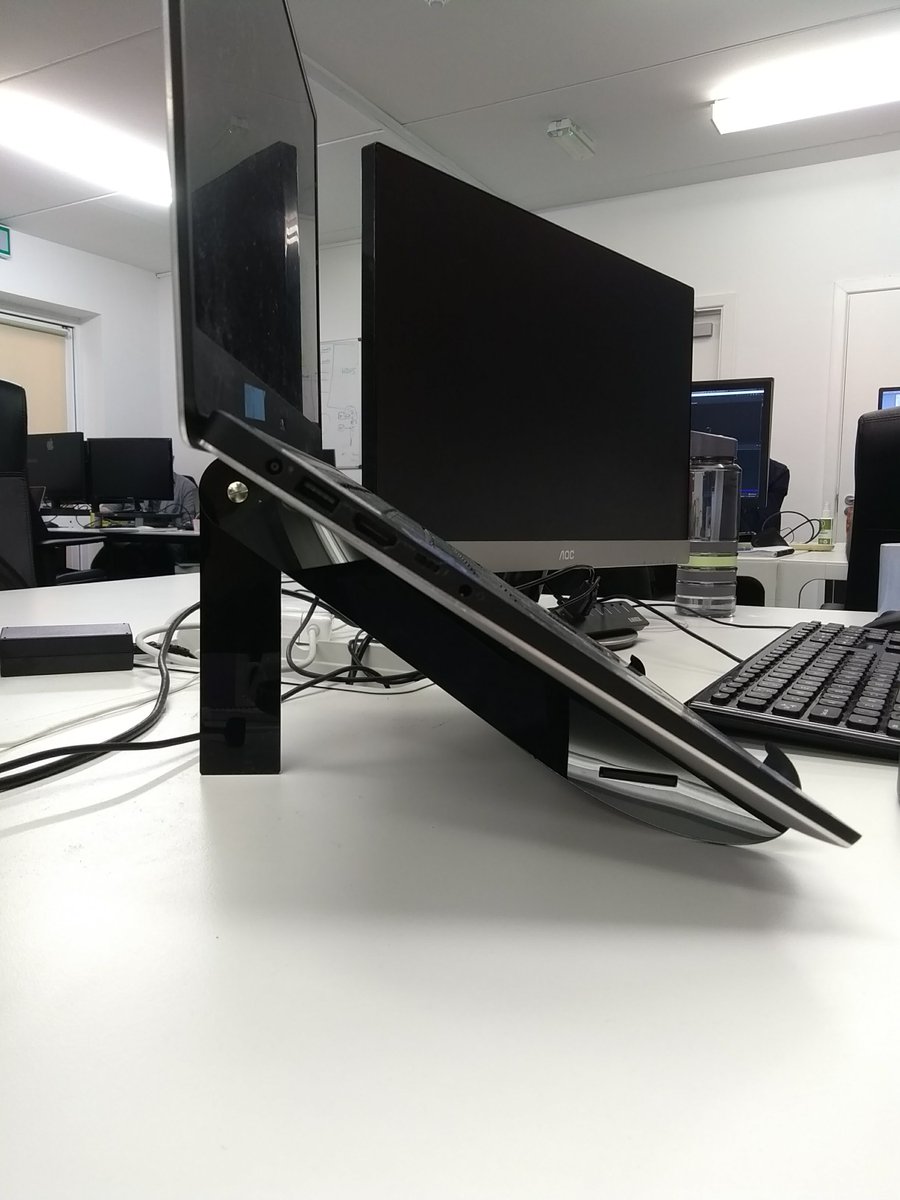 ianoc90's tweet photo. @tryposture  laptop stand was waiting for me when I got back from holidays today. Very tidy and portable piece of kit. Glad I picked one up. https://t.co/NcyeplAzlq