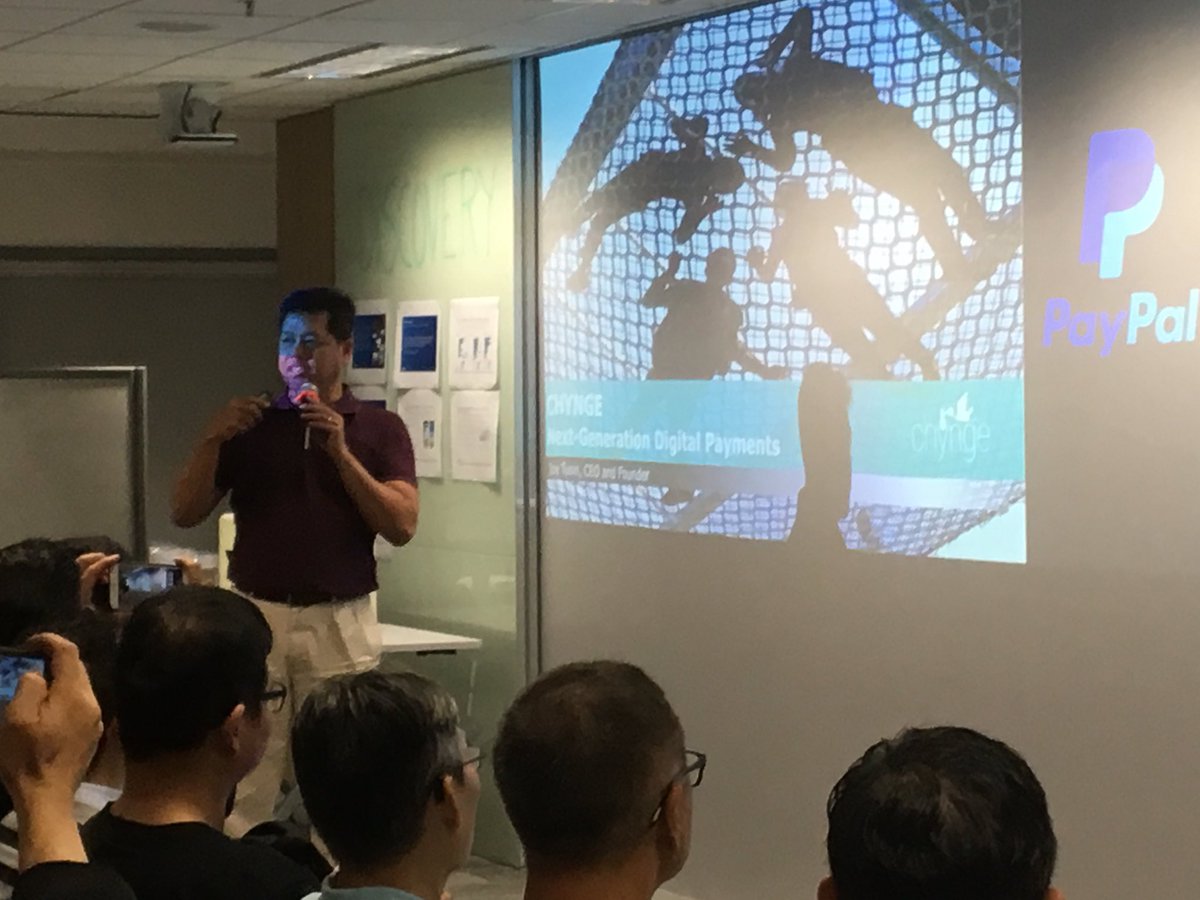 OfficialRate3's tweet photo. 5th presentation of the day: #Chynge 

They are a next generation digital payments player. What do you think? 

#Chynge #Rate3 #Stellar #Ethereum https://t.co/4DHn8RlDAv