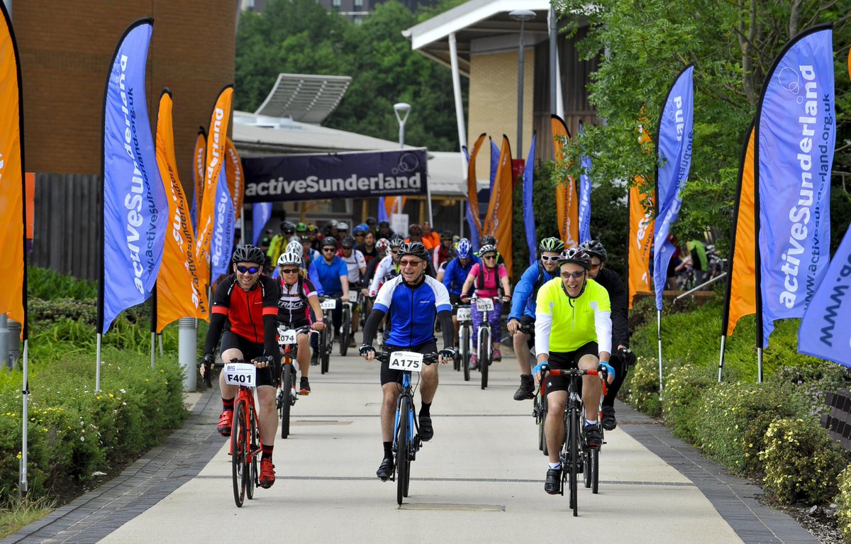 Cyclists of all ages and abilities are invited to take part in the Active Sunderland BIG Bike Ride 16/17 June  (sunderland.gov.uk/article/15442/…) with three alternative routes providing the opportunity for all the family to get involved.