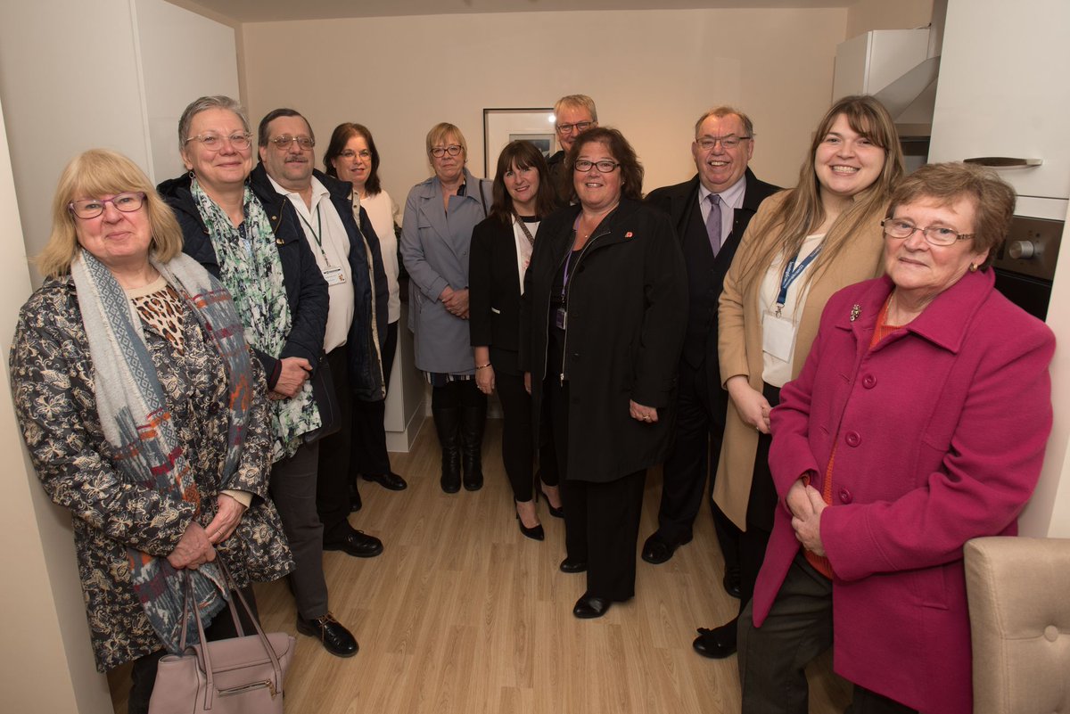 Housing21's tweet photo. Housing &amp; Care 21 celebrated the official show home opening at Thomas Fields, a new #Extracare scheme in #Buxton 🏠 

The opening was well attended by Councillors representing @Derbyshirecc and @HighPeakBC, read more: https://t.co/jjtJLGHdZz https://t.co/jfsA6oAKEX