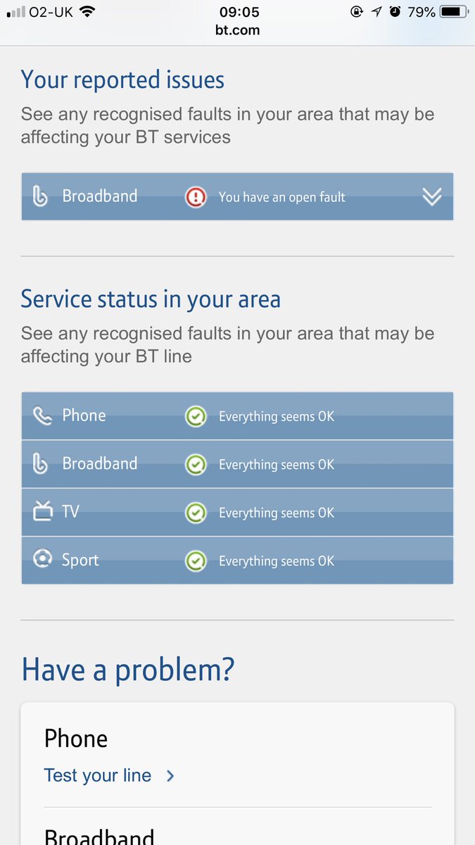 AmyMoo__'s tweet photo. @BTCare There isn’t any faults in my area but most of the tweets you’re receiving are reports of problems in the DE21 area? https://t.co/956WQk9h8P