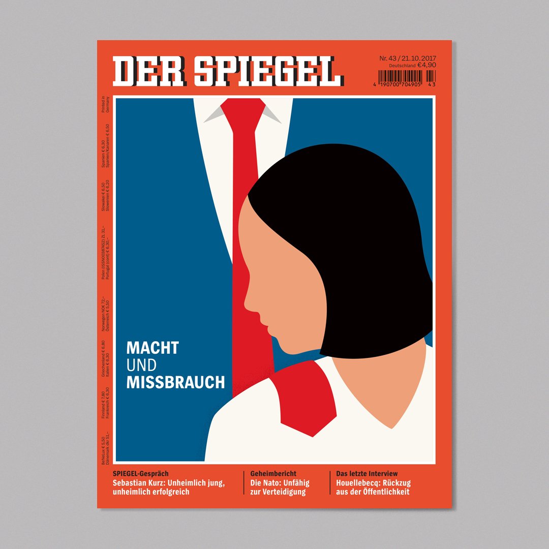 franciccolella's tweet photo. The @ADC_GERMANY has awarded my "Power And Abuse" cover for @DerSPIEGEL its bronze Award for 2017. Yay! Thanks to the jury and to AD Katja Kollmann for the trust! 🎉🎉🎉 #francescociccolella #derspiegel #adcgermany https://t.co/E9M7tbIBNj
