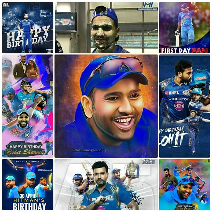  Many many happy returns of the day  Happy Birthday   Rohit Sharma The Hitman   