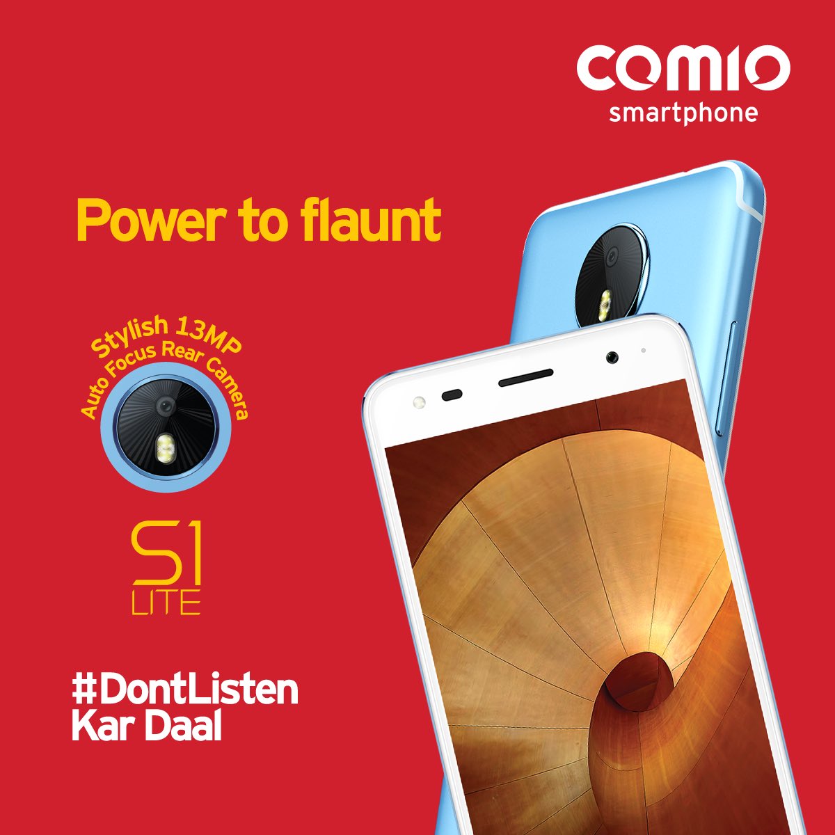 COMIO_IN's tweet photo. How about a perfect looking rear camera to go along with the perfect clicks?
#ComioS1Lite #13MPCamera #PowerToFlaunt #DontListen Kar Daal https://t.co/9rFDtN6Laz