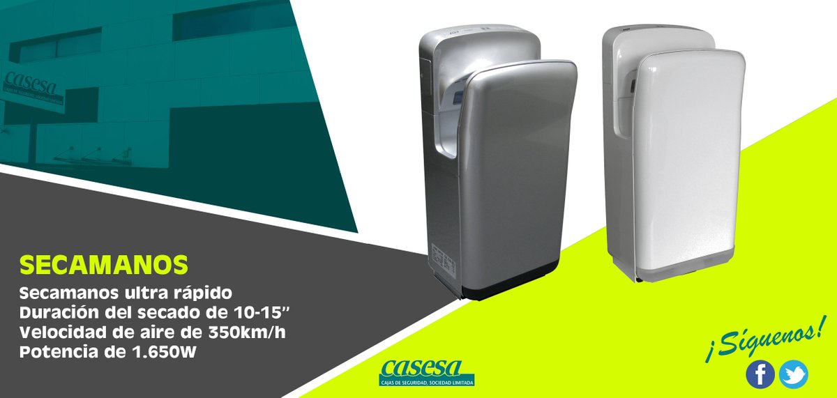 CasesaMalgrat's tweet photo. #FelizSemana

Secador ultra-rápido. Ofrece un estilo moderno y elegante a los sanitarios del #hotel https://t.co/KjXJzQAHvb
#equipamientohostelero #equipamientoparahotel #temporadaverano2018 #casesa #cajasdeseguridad #cajasfuertes https://t.co/FYCi8rdw9d