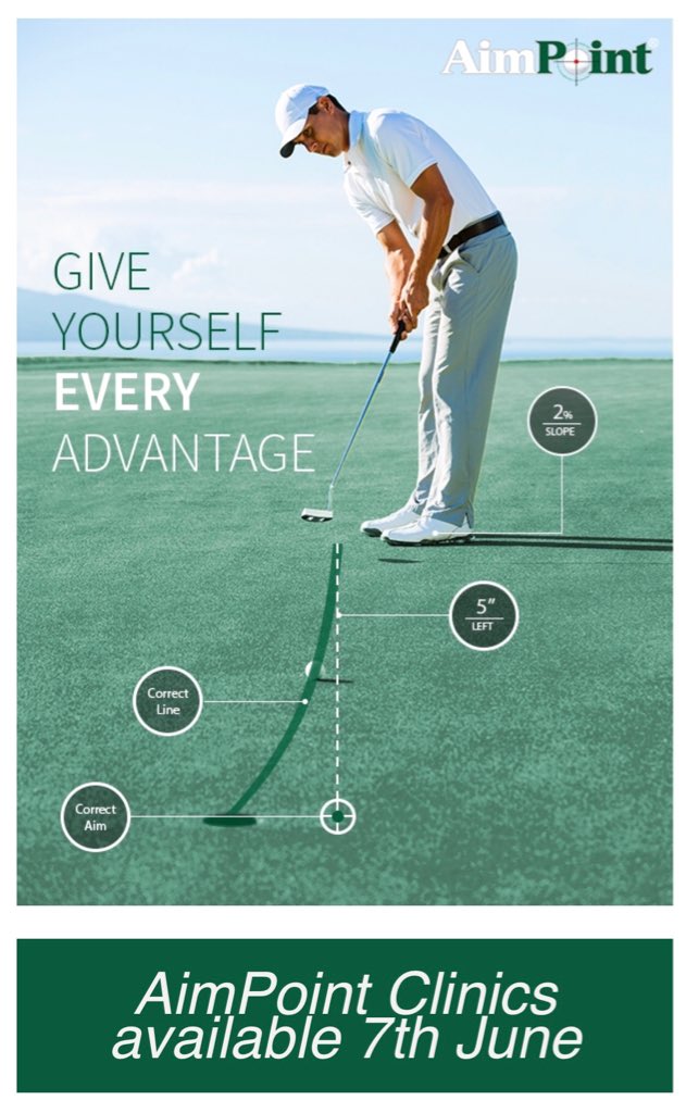 Struggle to read greens? <a href="/AimPointGolf/">AimPoint Golf</a> is coming to <a href="/Hockleygolfclub/">Hockley Golf Club</a> on 7th June! <a href="/golfdonaldson/">Jamie Donaldson AimP</a> follow the link for more information bit.ly/2HFFljp Sign up in <a href="/hockleyproshop/">Hockley Pro Shop</a> or online! Morning and afternoon sessions available