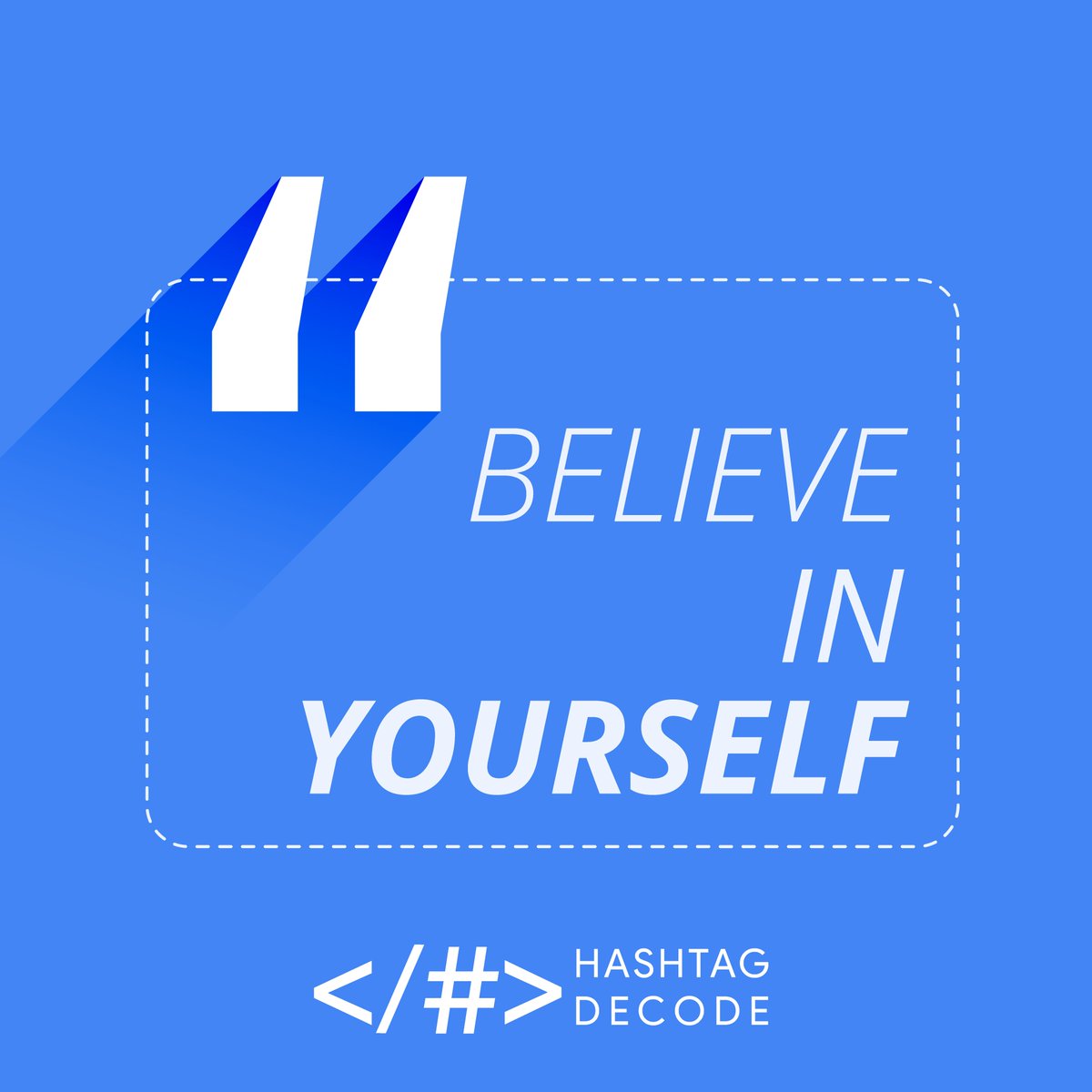 HashtagDecode's tweet photo. #BelieveInYourself and stand for your dream. Even in the midst of difficult times. You need to maintain the confidence and conviction that you can achieve what you want.
#HashtagDecode #BeTheChange
https://t.co/Yd4mfA01m7 #MondayMotivation #Monday https://t.co/Wnlb24DrY4