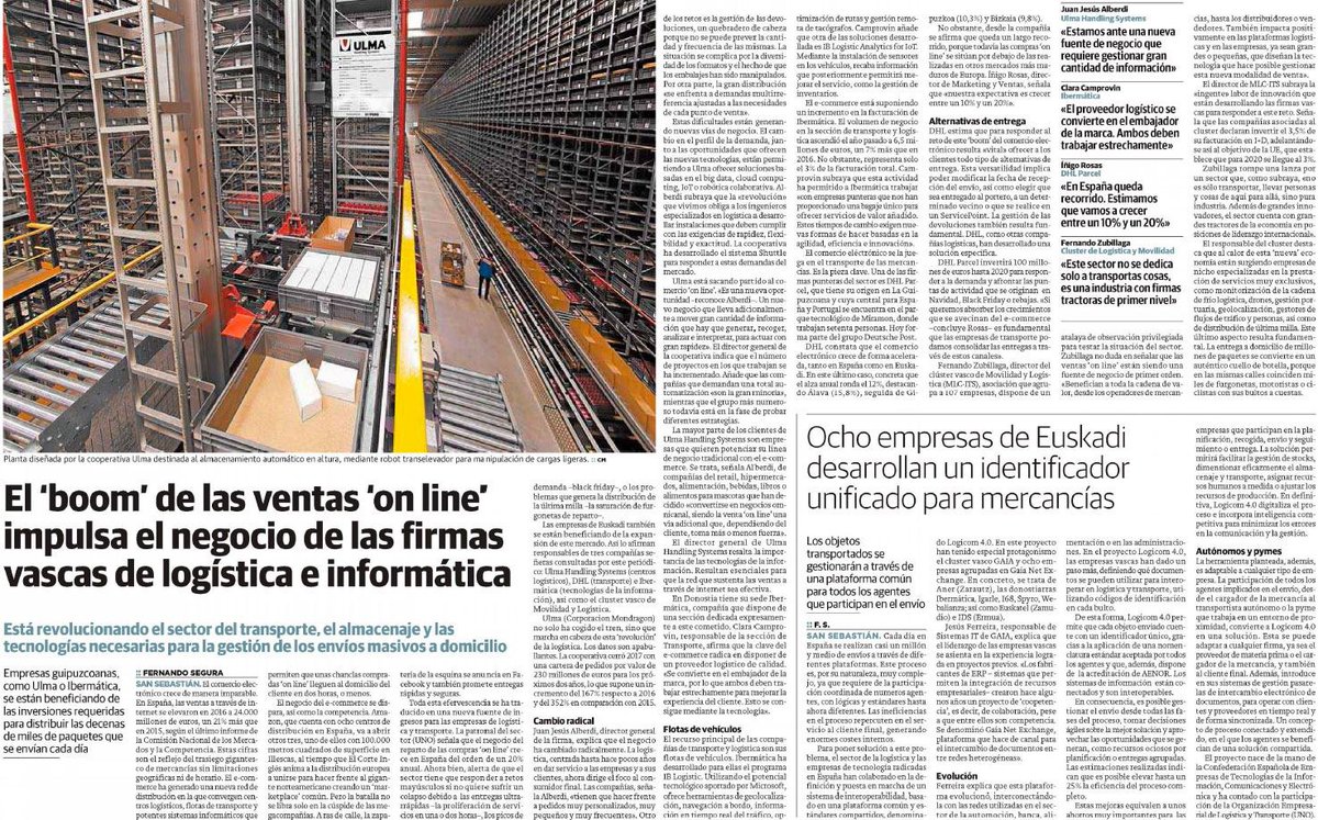 ibermaticagrupo's tweet photo. Se ha publicado 1 reportaje sobre el impacto de las ventas online en las firmas de #logística e #informática. Nuestra experta @claracamprovin explica las virtudes del software #IbLogistic para optimizar la eficiencia de las flotas de vehículos y mejorar la experiencia del cliente https://t.co/z2wyNBypiE