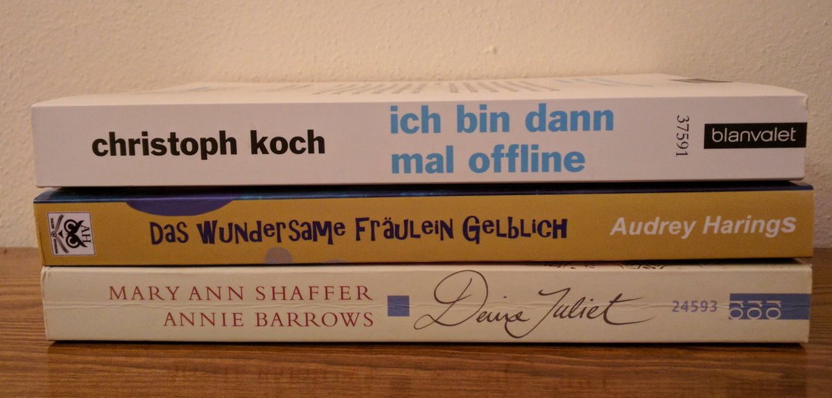 MademCake_liest's tweet photo. #ranandenSuBmitAva #MaryAnnShaffer #AnnieBarrows #AudreyHarings #ChristophKoch .. Auswahl für Mai ..

https://t.co/hN9miWmGox https://t.co/qEecGe0ajd