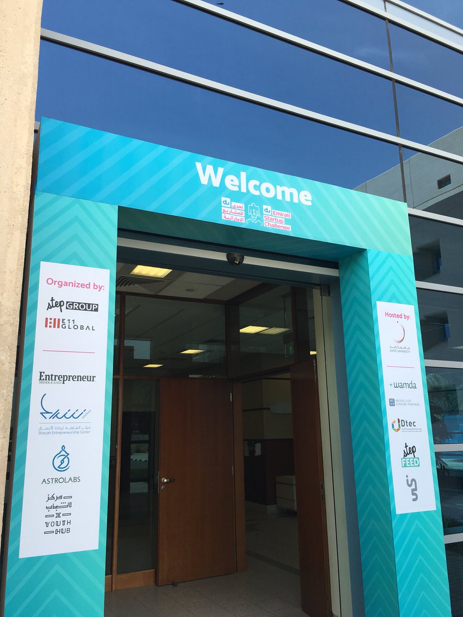 EntMagazineME's tweet photo. Here at @zayed_u for @dutweets’ #dustartupchallenge, organized by @stepconference and E11 Global, in partnership w/@EntMagazineME, @sheraasharjah, @AstroLabsME and @emiratesyouth—say hi to our Startup Section Editor @pamdeleon_ ! https://t.co/SzgGf8mNAu