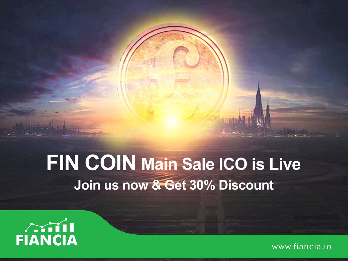 Robin_kamra_'s tweet photo. Fiancia ICO is now LIVE! Grab your 30% discount now. Fiancia is a revolutionary platform that will change the way we trade and receive news
https://t.co/0dZ2pde7VM

$BTC #BTC $ETH #ETH #XRP #BCH #LTC #NEO #XLM #TRX $XRP $BCH $LTC $NEO $XLM $ADA $XMR $EOS $NEM $TRX https://t.co/XsnWLHJpMX