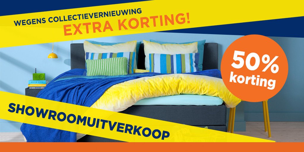 SHOWROOMUITVERKOOP // Extra korting tot 50%
Profiteer nu van onze showroomuitverkoop in al onze winkels.
OP=OP!
Zoek de dichtstbijzijnde winkel >> bit.ly/totaalBEDwinke…
Of maak een afspraak >> bit.ly/totaalBEDafspr…