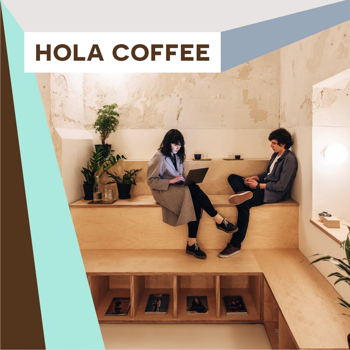 Cafetería con estándares de competición y estilo vanguardista, además tuestan su propio #café. #Maparutabarista #Madrid. <a href="/holacoffeeroast/">Hola Coffee</a>.