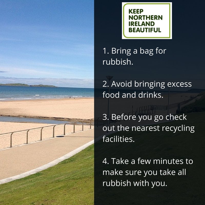 KeepNIBeautiful's tweet image. As #Summer is here. Take a look a look at some of our #TidyTips for enjoying the beach #MondayMotivation