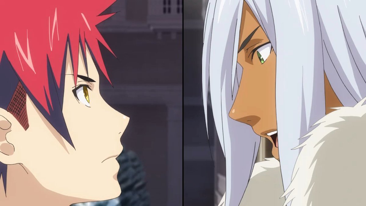 [애니플러스 4/30 23:30 방송『식극의 소마 세 번째 접시 ~ 토오츠키 열차 편』16화 "리벤지 매치"] - 새로운 10걸 멤버가 된 하야마 아키라. 3차 시험을...