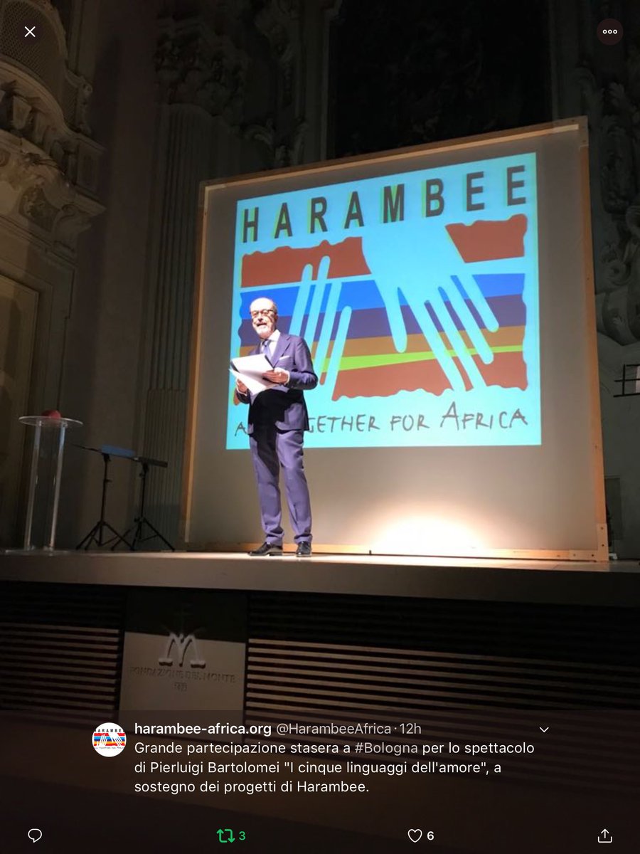 Grazie a <a href="/PierluigiBarto/">Pierluigi Bartolomei</a> mattatore della bellissima serata a sostegno dei Progetti Harambee e grazie a tutti.