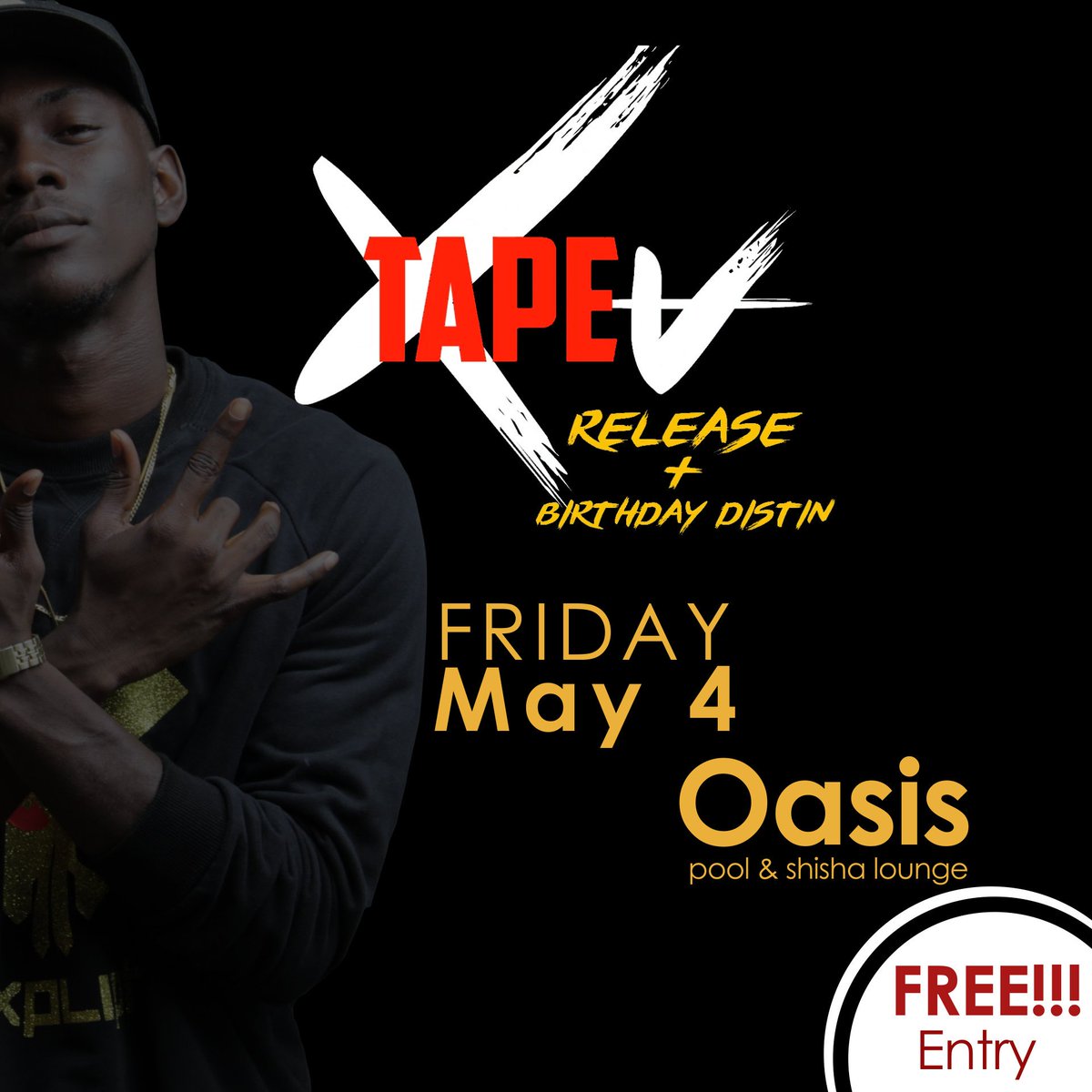 DjXpliphGh's tweet photo. I can't say much.. All I have to say is thanks... Come Let's party this Friday, 4th  may, Oasis pool and shisha lounge next to  club onyx... #Xtape5release + #BirthdayDistin 😁😁😁🙌🙌. Totally free.. #VJMIXMaster #XpliphIsDope #XtapeV https://t.co/ZfcLCJ73PI