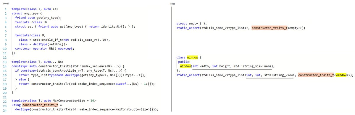 krisjusiak's tweet image. C++17: constructor_traits
#cpp17 #cpp #cplusplus @meetingcpp
godbolt.org/g/qNT43M