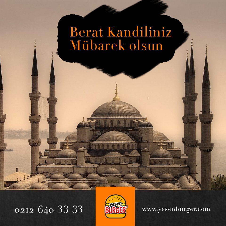 Berat Kandiliniz Mübarek Olsun.
#yesen #burger #beratkandili #kandilinizmübarekolsun #hayırlıkandiller #pazartesi #istanbul #türkiye