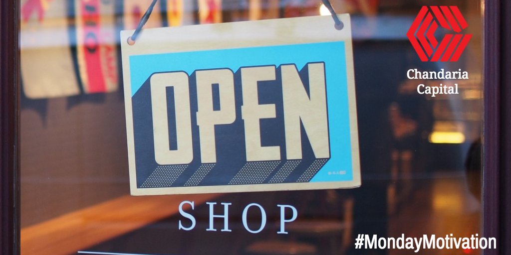 Seeing an entrepreneur turn their dreams into a successful business is what we work for. What's your #MondayMotivation? #ChandCap #TheYearoftheEntrepreneur