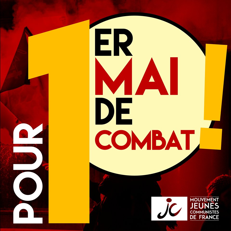 _MJCF's tweet photo. ➡️ Alors qu'en France, Macron et les capitalistes attaquent de toute part les conquêtes sociales des travailleur-se-s mais aussi les droits de tous les jeunes à étudier et choisir leur avenir, faisons de ce 1er Mai, une journée massive de mobilisation ! #1erMai 🚩👊 https://t.co/Jcc1qzkNWb
