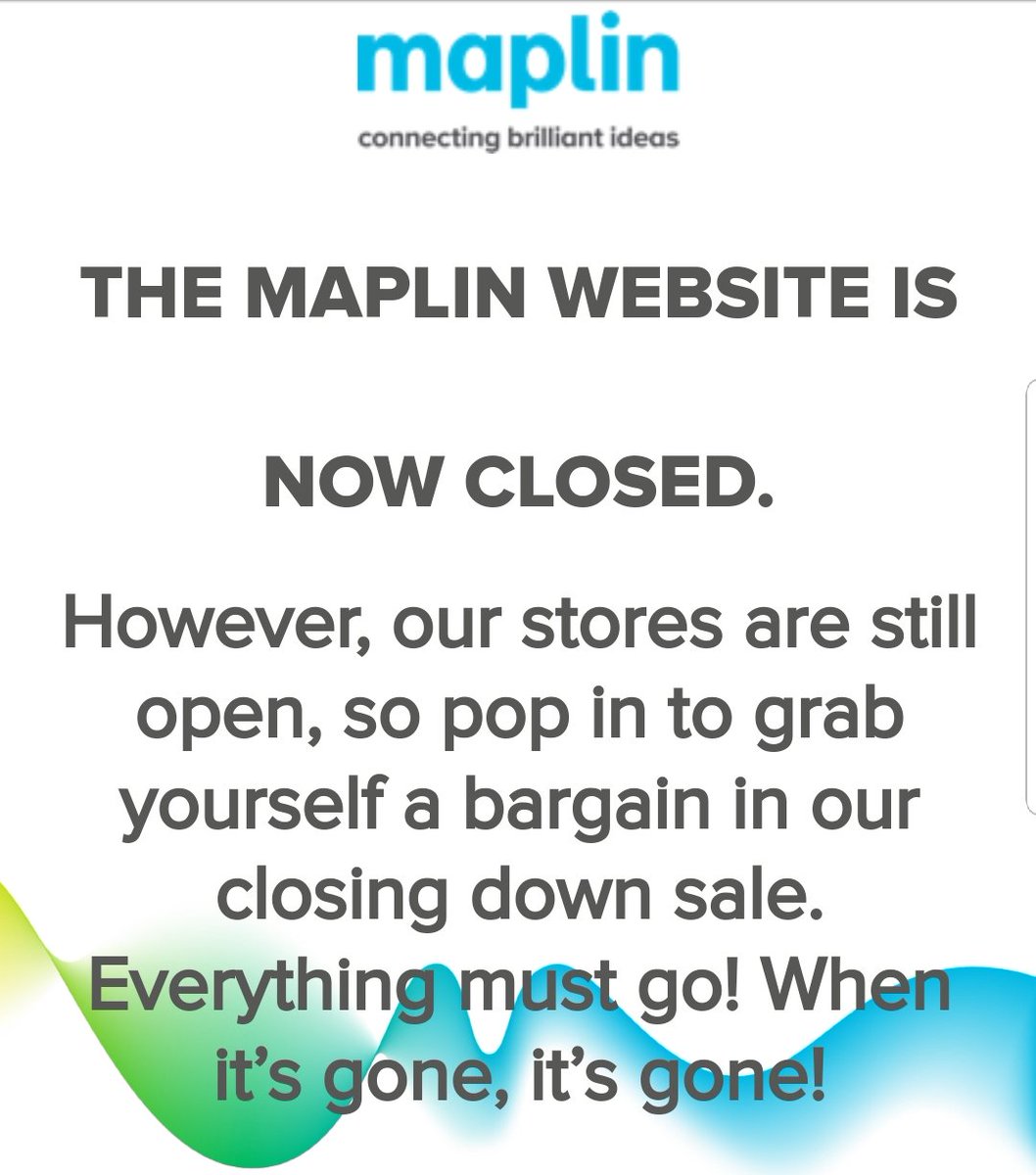Maplin_HGT's tweet photo. Good Morning and Happy Monday #Harrogate #NorthYorkshire
Our Website has now closed however... 
WE'RE STILL OPEN 😀 Mon-Sat 9am-6pm and Sun 10.30am-4.30pm
#ClosingDown Upto 60% off https://t.co/CQdf8Pg03d