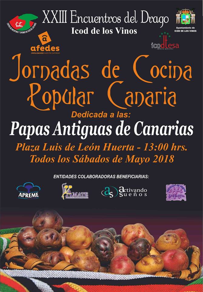 Afedes's tweet photo. Este 05/05 a las 12:30h folklore canario y degustación de tapas y vinos canarios por fuera del Ayuntamiento
Los sábados de Mayo “Jornadas de Cocina Popular Canaria”. XXIII Encuentros del Drago del @CitIcod con @Afedes, #Icodtesa y el Excmo Ayto de Icod de los Vinos.@CoryYanes https://t.co/nBjTPuYklQ