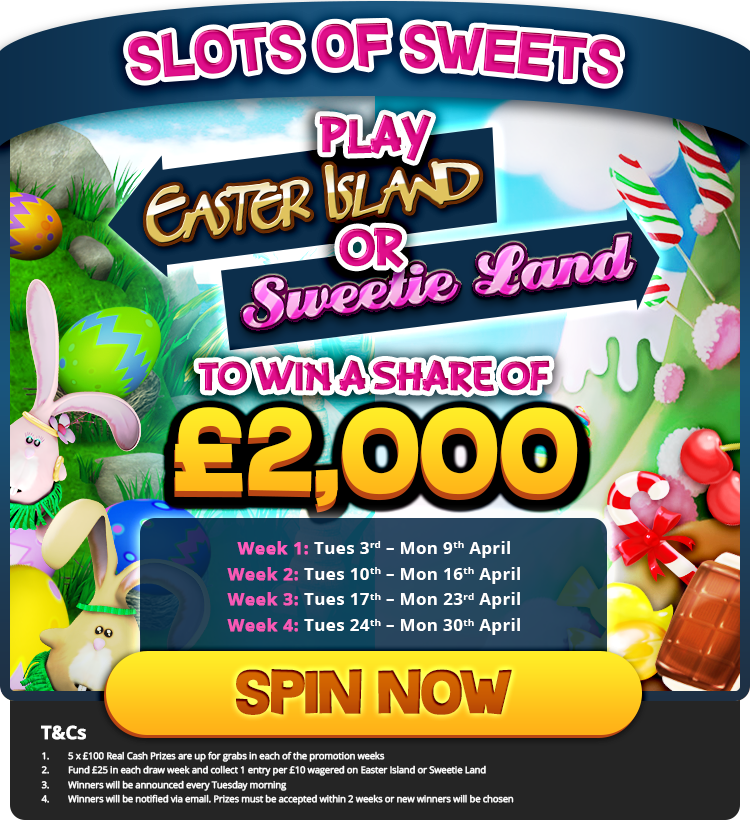 cluckybingo's tweet photo. Today is the last chance to get your entries in to win a share of £2000 in the Slots of Sweets promo!

https://t.co/zL4tYSzB7O

Over 18s ony. Terms and conditions apply. #jackpot #slots #win https://t.co/1KSNK9JayH