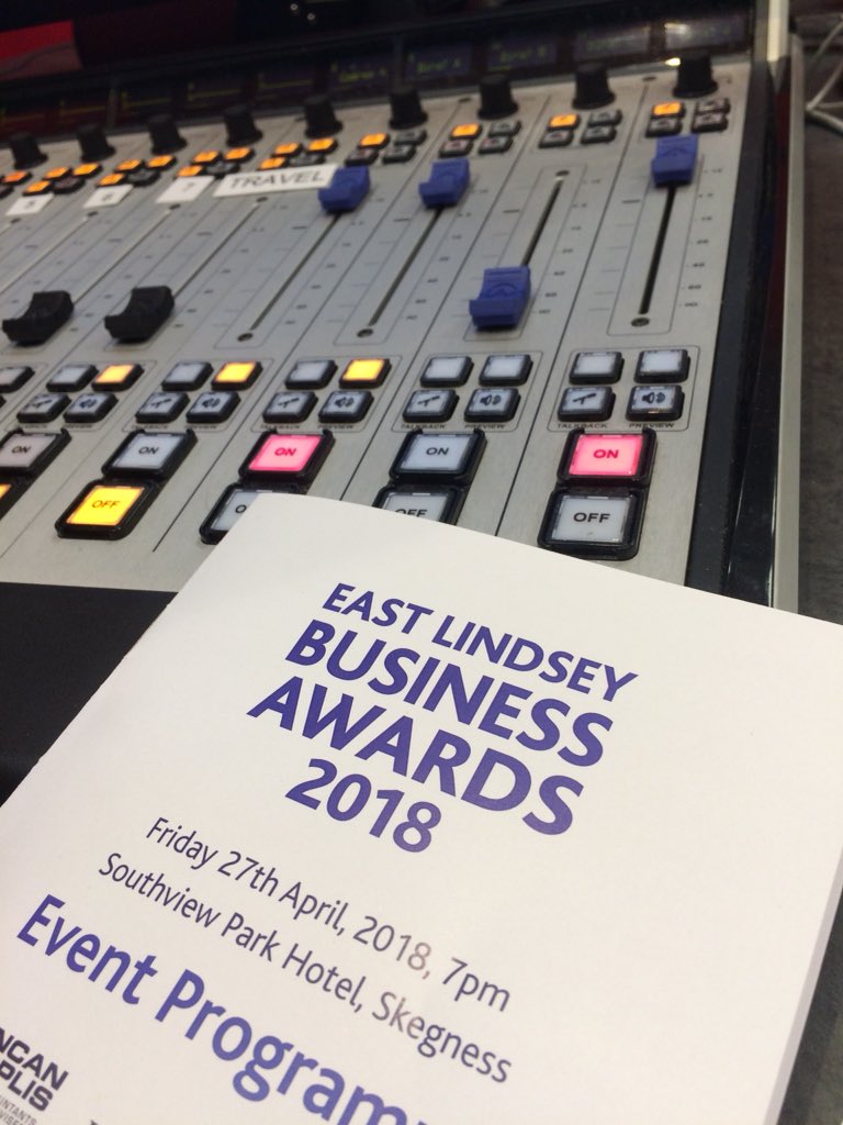 melvynprior's tweet photo. In the next half hour @BBCRadioLincs a look back at the East Lindsey Biz Awards #ELBA2018 Well done to all the winners and finalists. https://t.co/sy86xFzDas