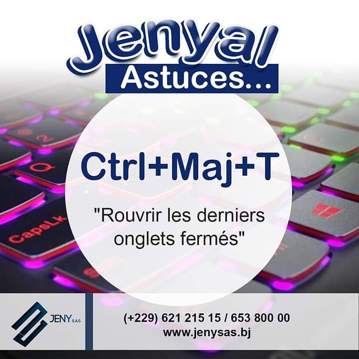 Nous savons que votre temps est précieux. En Plus de la connexion internet haut débit pour accélérer vos performances, nous vous proposons quelques astuces pour vous faire gagner du temps, lorsque vous travaillez sur internet.
#astuces #trick #savetime jenysas.bj