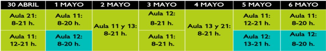 unavbiblioteca's tweet photo. Aulas adicionales para la semana del 30 de abril al 6 de mayo en Ciencias #DondeEstudioHoy #UnavEnExámenes https://t.co/nphQkvtzgL https://t.co/xIgsbxeZJZ