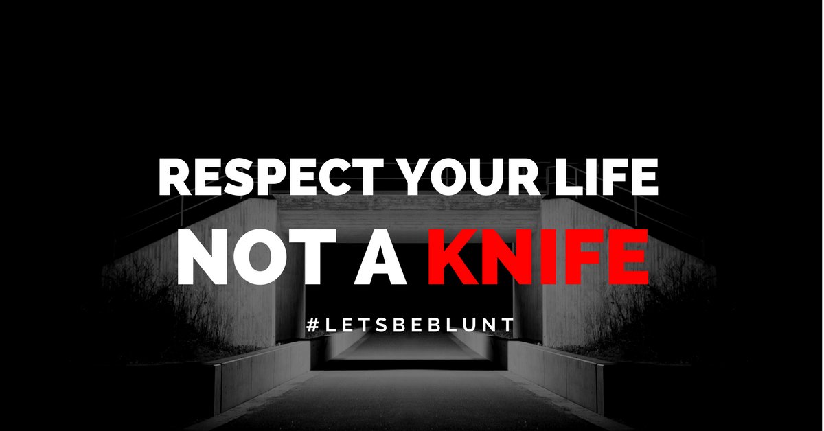 Respect your life. Not a knife. #letsbeblunt #nomoreknives #MondayMotivation