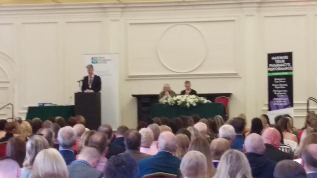IrishPharmacy's tweet photo. At Pharmacy Technician graduation @IrishPharmacy President @darconn says technicians role is becoming more important https://t.co/pVbnS53jZc