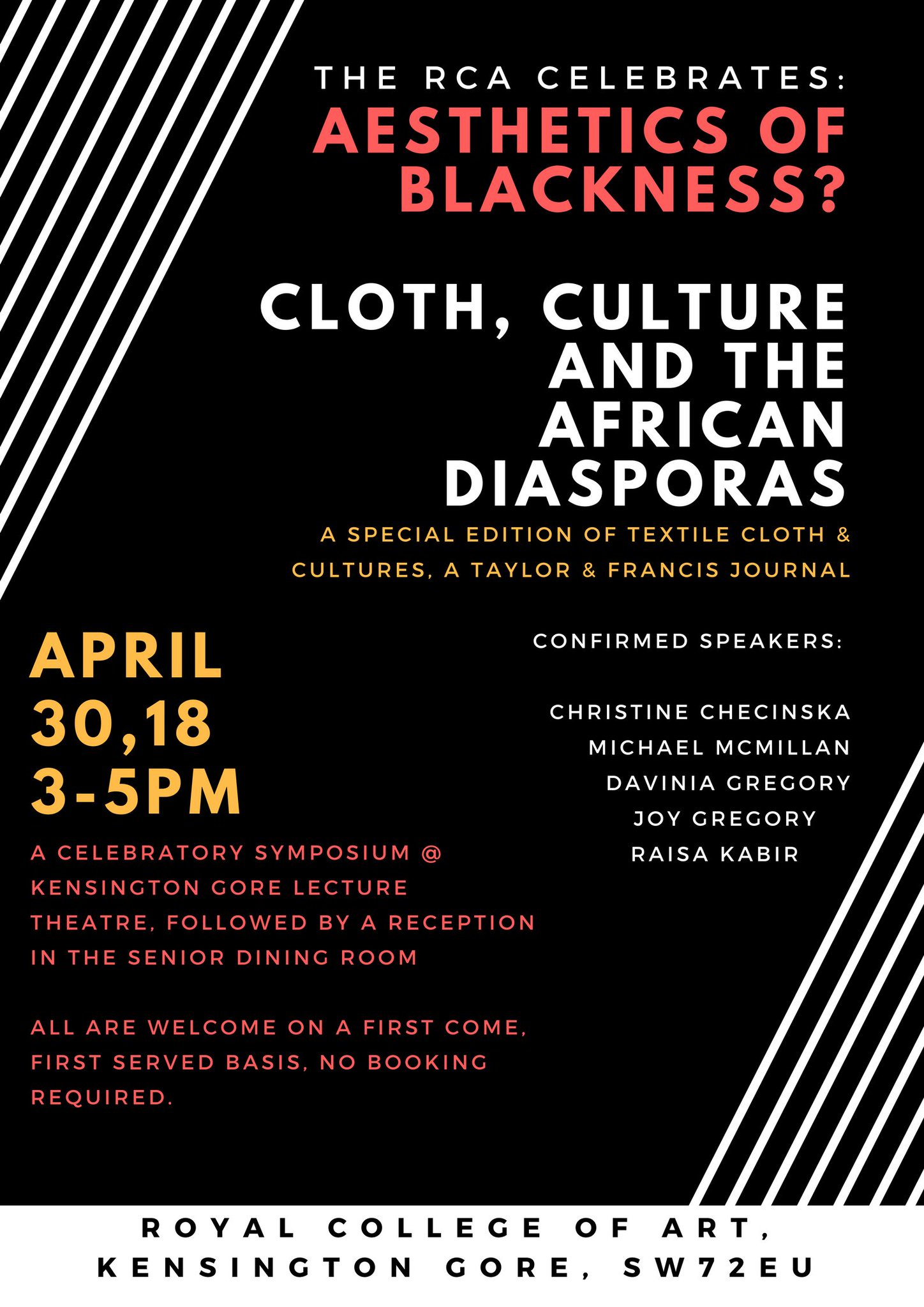V A Rca History Of Design On Twitter Today Rca Celebrates Aesthetics Of Blackness Event Launching New Special Issue Cloth Culture African Diasporas Ed Drcchecinska Https T Co Mqwkjdfqrd