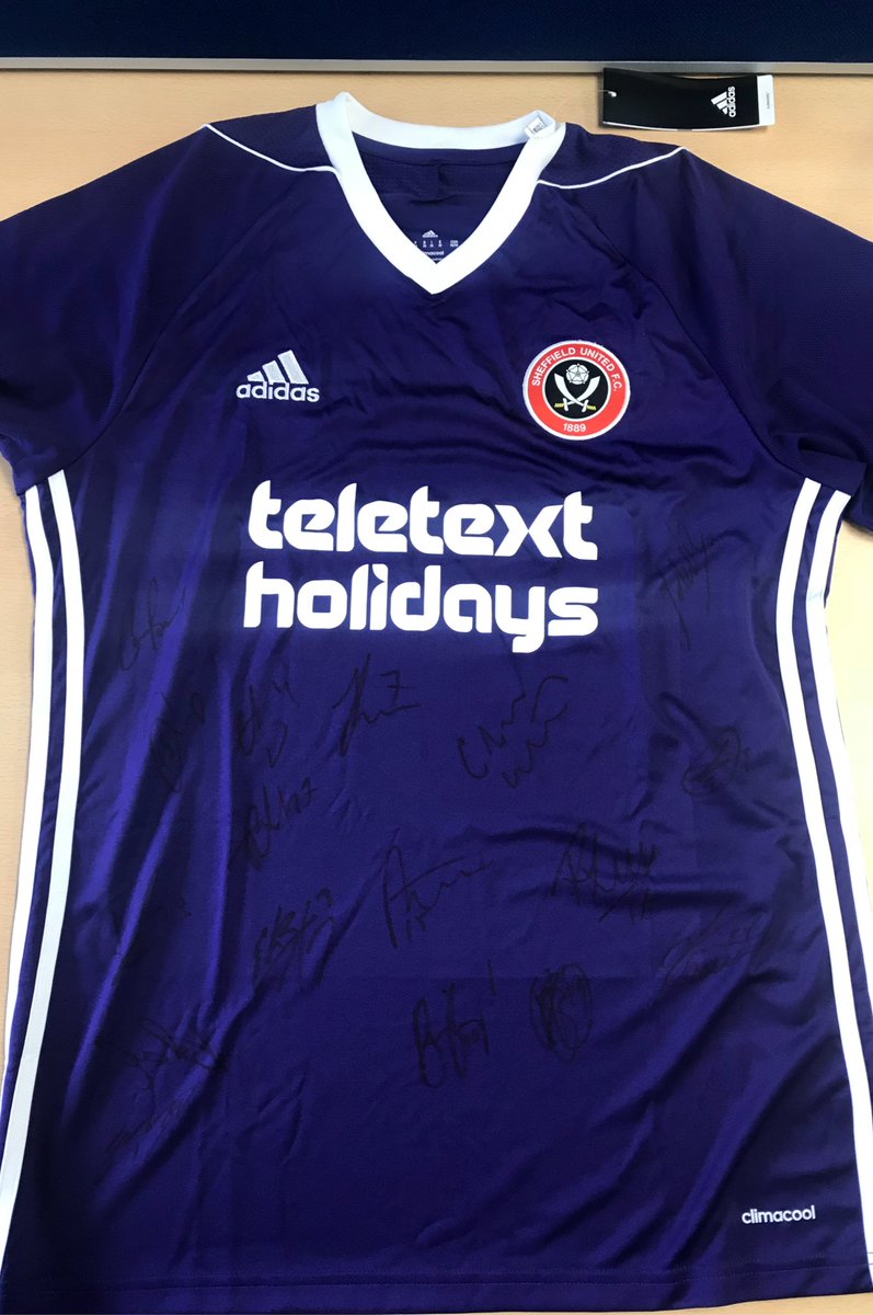 Thank you to <a href="/SUFC_tweets/">Sheffield United</a> for the signed shirt for my charity night on the 28th July <a href="/TheAlbionBarLR/">The Albion Sheffield</a> if you can’t come on the night let me know your bid by twitter #sufc #twitterblades