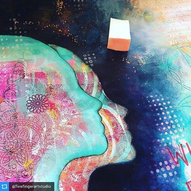 stencilgirl's tweet photo. What fabulous new artwork by @fivefingerartstudio! She's incorporating Borderlines stencil by @sethapter and Wall of Words stencil by @carolyn_dube! We love the contrast and layers of patterns! #stencilgirl #sethapter https://t.co/wwtb6VXDrH https://t.co/g6r1iP6Bnf