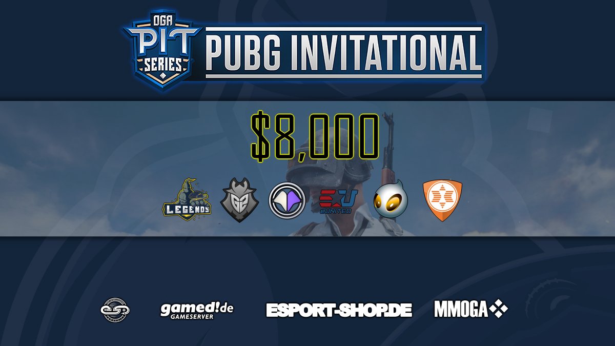 SCUM_Legends's tweet photo. Tonight our @PUBG Team plays the @OneGameGG PIT SERIES - PUBG Invitational Open Qualifier 1 LIVE at 6pm CET for 8000$ - Lets fight 🏆

@G2esports 
@Millenium 
@eUnitedgg 
@TeamDignitas
@expertesport
---
#PLAYERUNKNOWNSBATTLEGROUNDS https://t.co/vJsosvhMQd