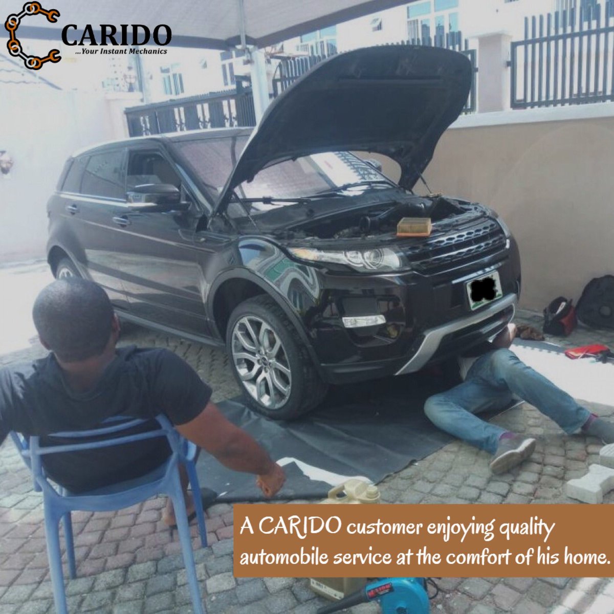 Caridoofficial's tweet image. CARIDO  CARIDO CARIDO  CARIDO
     👇🏽            👇🏽         👇🏽             👇🏽       
Car Repair and Maintenance at your Home/office!!! 
Skip the workshop today, our competent mechanics come to You.
#Carido #yourinstantmechanic #Mechanics #MondayMotivaton