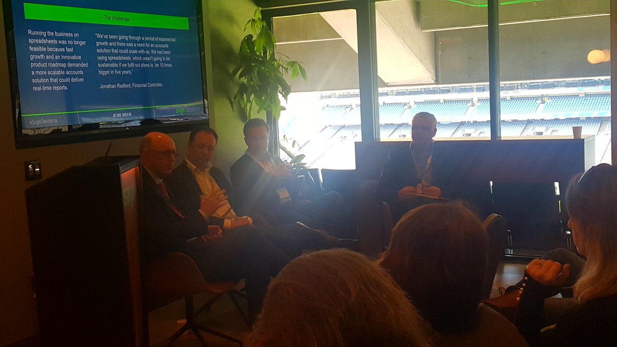 Marion_Carr's tweet photo. Great to hear from a #sagebusinesscloud #Financials customer and the benefits they see in their business #SageSessions https://t.co/4wjbJQCrmF