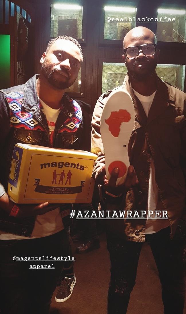 ReasonHD's tweet photo. ENJOY THE SHOE BIG BRO!!! ✊🏾
#AzaniaWrapper SNEAKER RANGE OUT NOW AT @magents STORES IN CANAL WALK, MONTE CASINO, MENLYN MALL & BALLITO JUNCTION! #IgniteYouSole 🇿🇦 https://t.co/aoNvoNbvwI