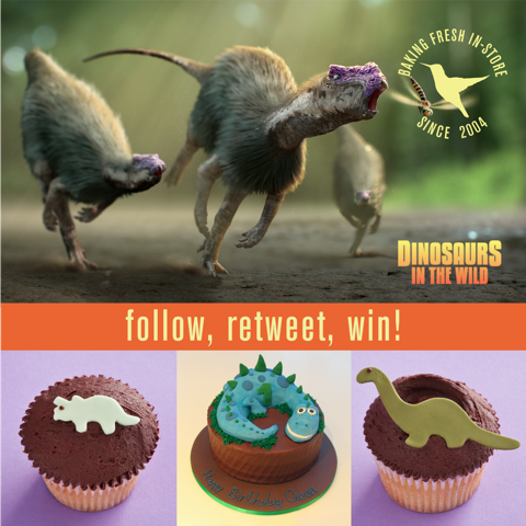 *DINOSAURS IN THE WILD GIVEAWAY* FOLLOW US &amp; RT and you could WIN a family ticket worth £95 to Dinosaurs In The Wild and £50 Hummingbird vouchers to spend on roar-some fresh bakes. 18+, UK only, ends 06/05/18. For details on how to enter and T&amp;Cs visit: bit.ly/dinosgiveaway 🌋
