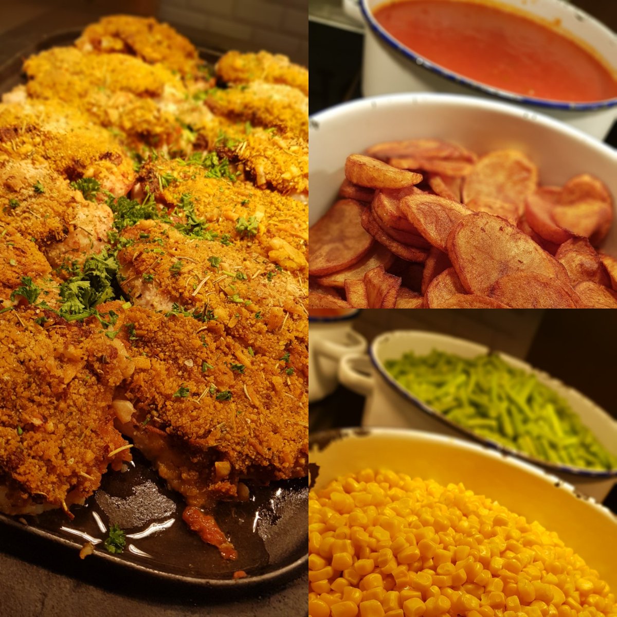 GipsyMoth_Elior's tweet photo. New week, new menu. Todays new Home from Home option is Grilled Chicken Escalope's with Red Pesto &amp; Mediterranean Herb Crust with Rich Tomato &amp; Olive Sauce, served with Sautè Potatoes. Additional sides of Green Beans and Sweetcorn. @elioruk #eliorfoodie #teamelior #eatwithelior https://t.co/Hotbrgc4Wy