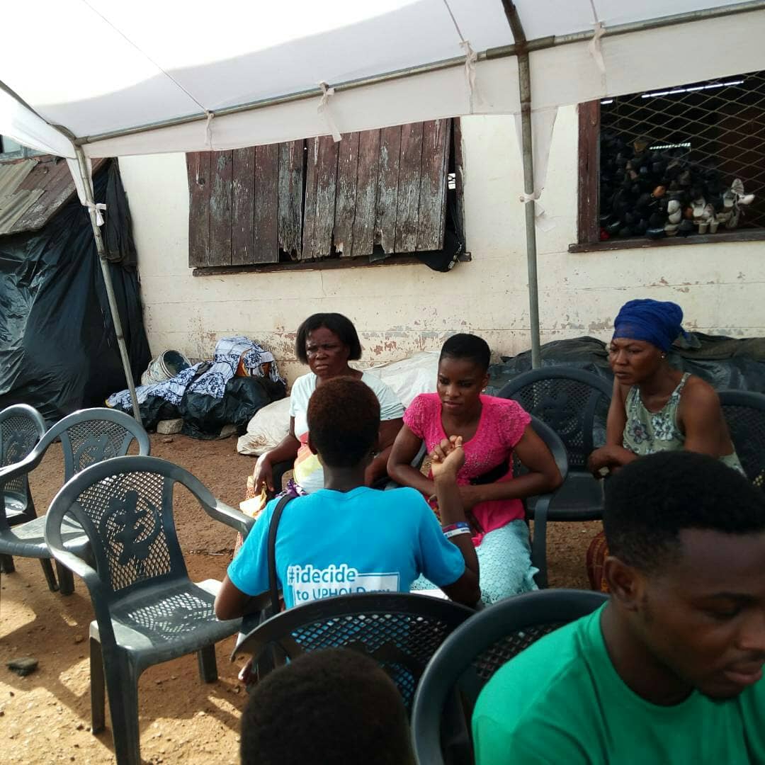 BarimaKumanini's tweet photo. @YAMghana -Legon branch offered a free Health Screening & SRH Education to the Kayayei(Head Porters) in Makola Market on April 2018. Bravo https://t.co/0XV8KrWpNN