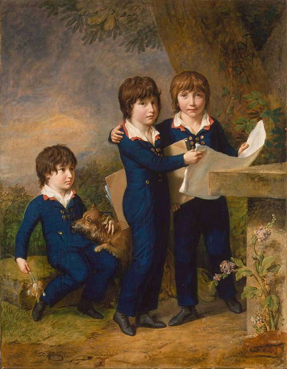 "The Children of Martin Anton Heckscher" by Johann Heinrich Wilhelm Tischbein 
,1805, Oil on canvas
#AgelessArtz #art