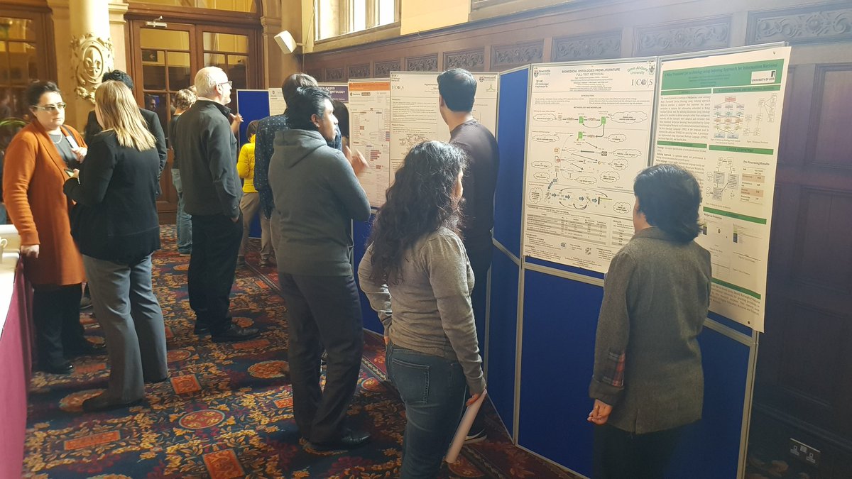 jdwarrender's tweet image. Aisha, Nizal and Mohammad presenting their work at the #ukon2018 poster and demo session