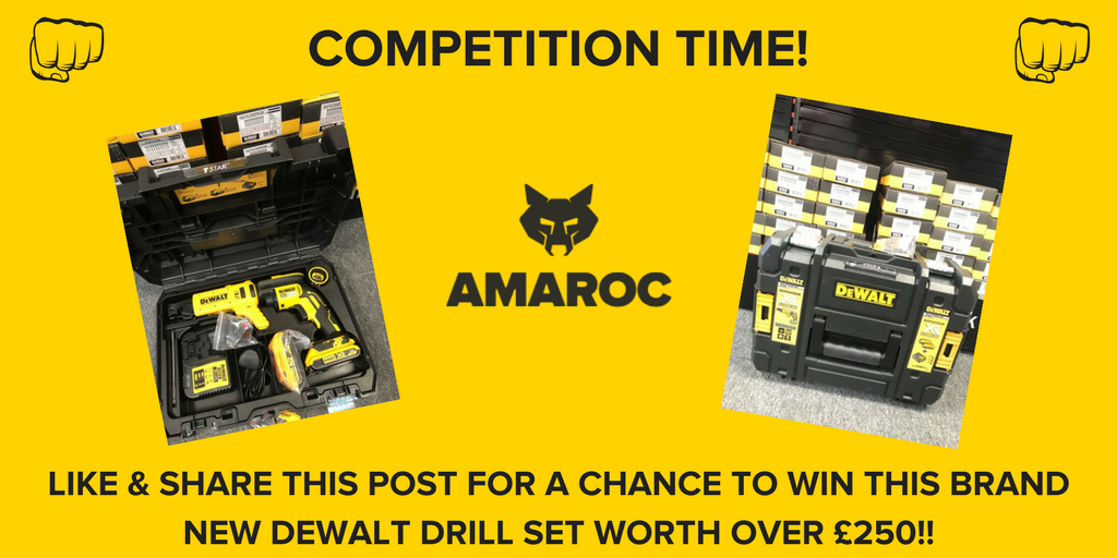 fredss33's tweet photo. RT @amarocltd: COMPETITION! Favourite & RT this post for a chance to win this brand new Dewalt drill set. There will be a prize draw on Friday 18th May where we will announce the winner
#amaroc #amarocbristol #dewalt #render #renderqueen #bristol https://t.co/eVAb7L4GRk