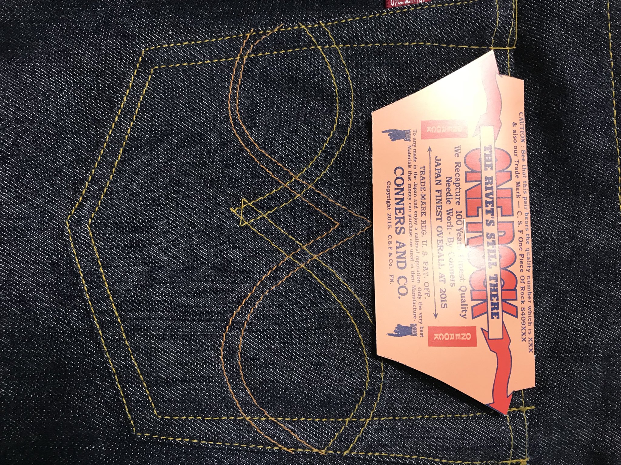 ノブリバ パカタナ 本日getしてきたcsfとウェアハウスのコラボジーンズです Lot００３ また裾直し要 デニムの伝説を塗り替える一本 ジャケットはまた後日ですがlot００１でした Onepieceofrock ウェアハウス ワンピースオブロック S409xxx フォー