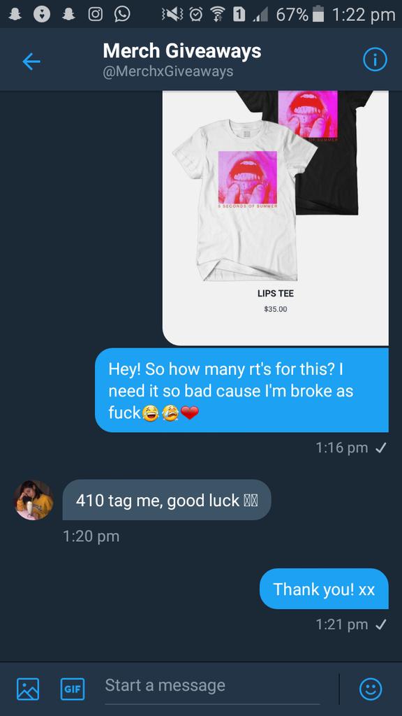 laughsforash's tweet image. @MerchxGiveaways Guys I really need your help! I need 410 rt's in 2 weeks! Please rt this and I'll rt yours too! ❤
