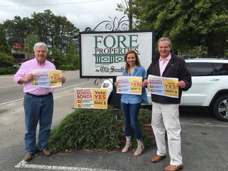 Yes4MooreBonds's tweet photo. Thank you to Fore Properties, An Old South Tradition and their team - Bill Sahadi, Bree Sheridan, and David N. Wilson for supporting the Moore County Education Bonds! #CheckTwice #VoteYesForMoore https://t.co/I8fSotS3US
